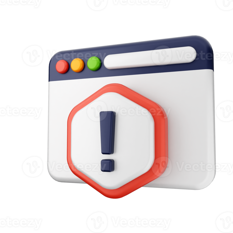A red and white icon with an exclamation mark png