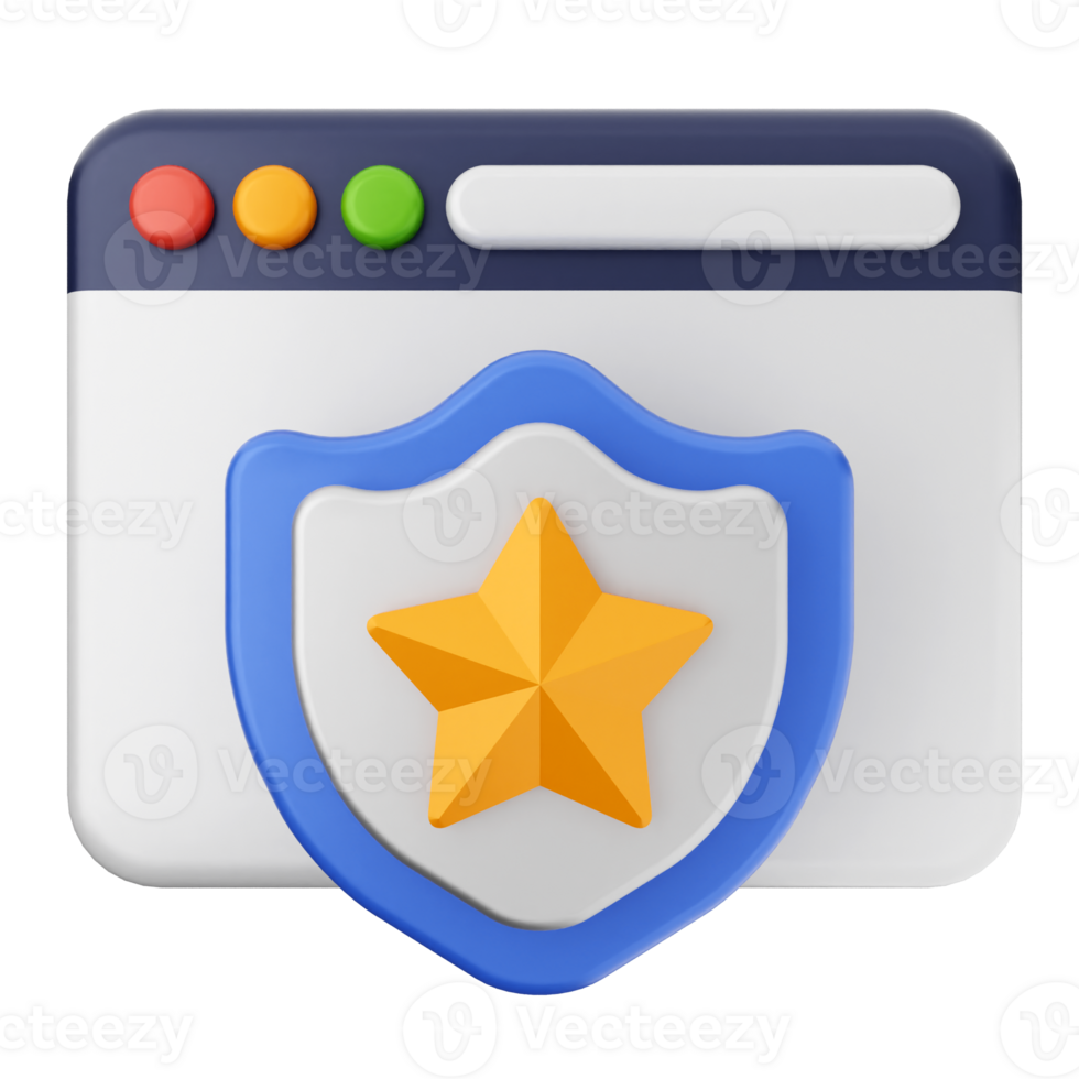 A star on a shield icon png