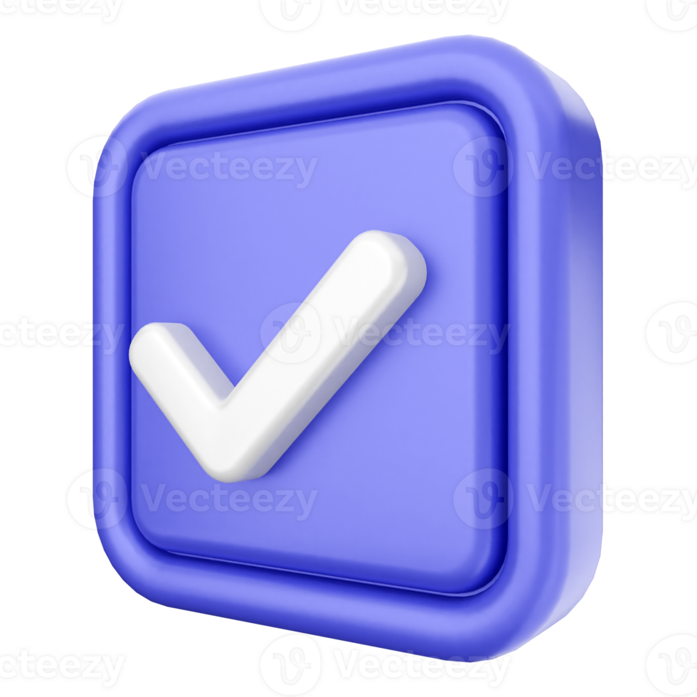 A blue check mark icon on a black background png