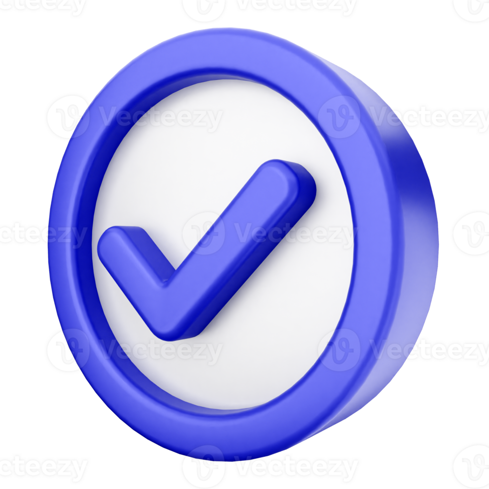 A blue check mark icon on a black background png