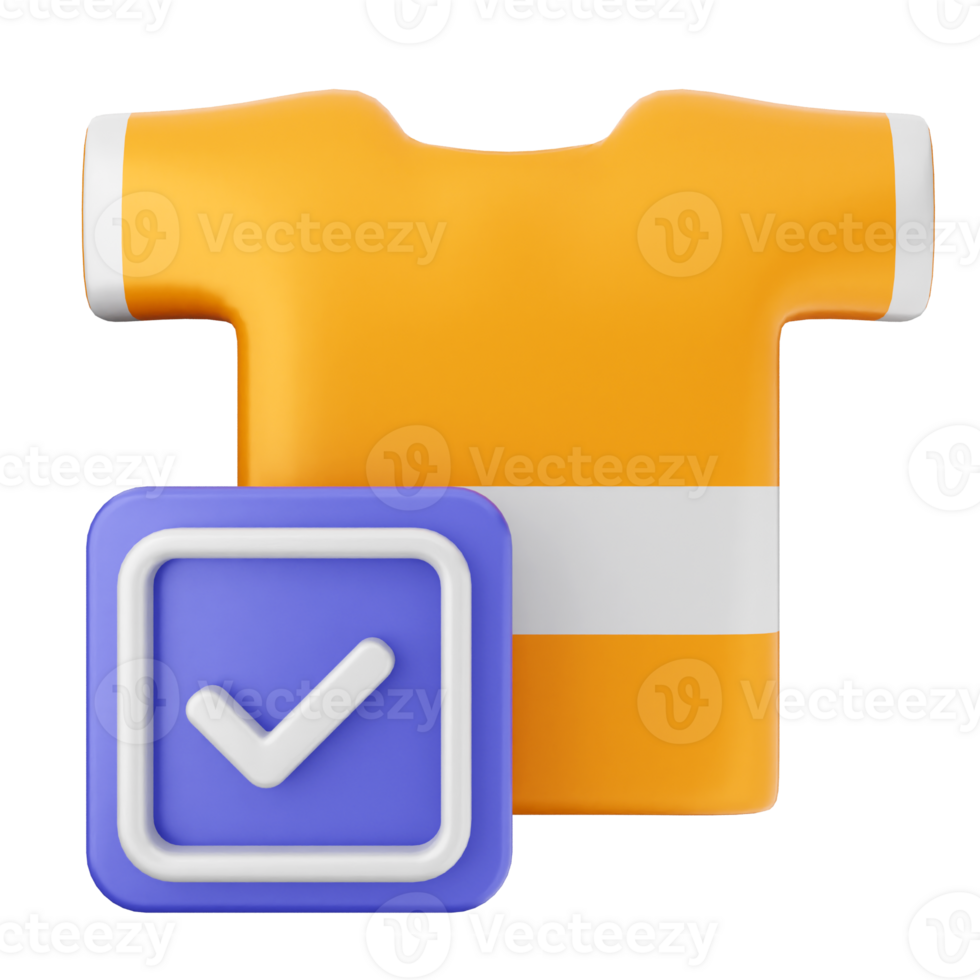 A t - shirt and check mark icon png