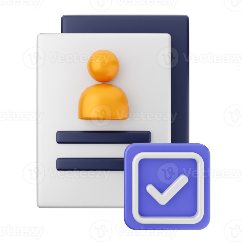 A blue and orange icon with a check mark png