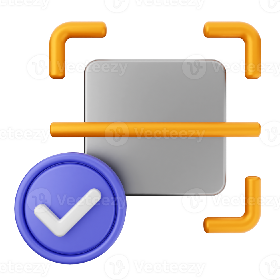 A check mark and a square button on a black background png