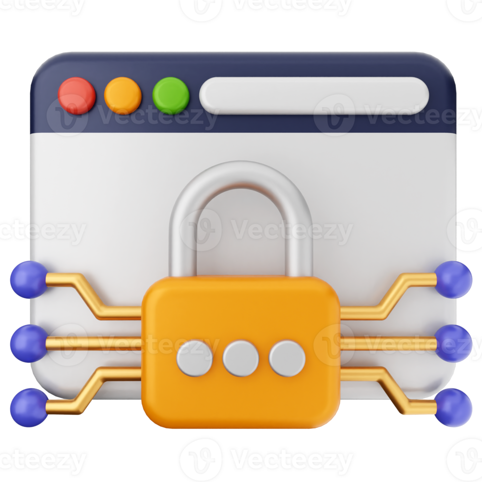 A web browser with a padlock and a computer png