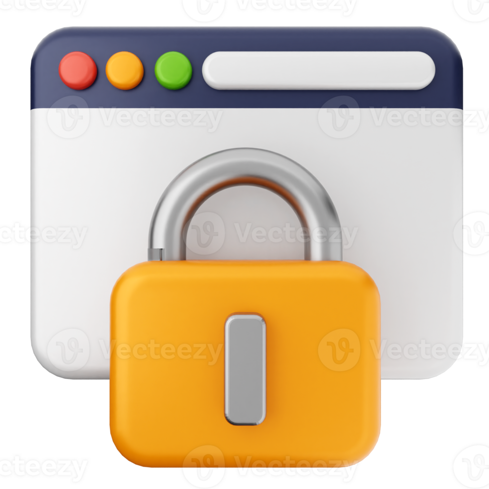 A padlock and a computer screen png