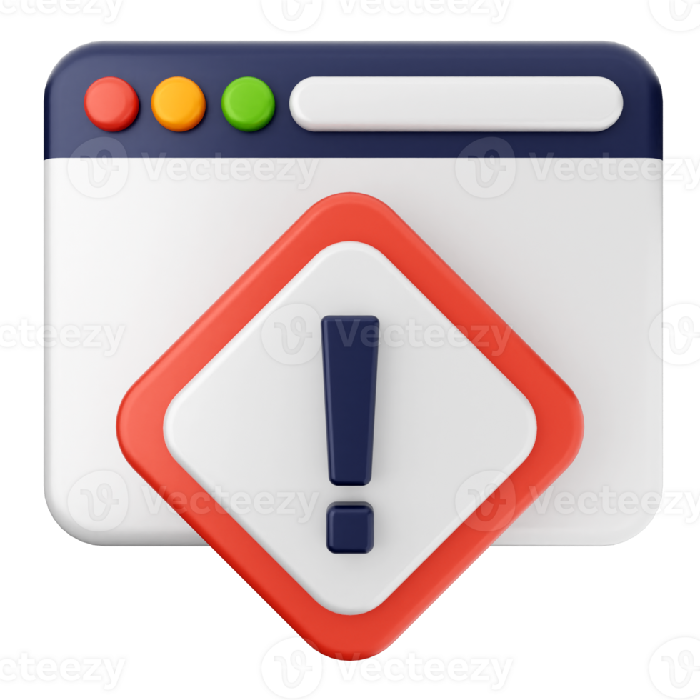 A warning icon with a red exclamation sign png