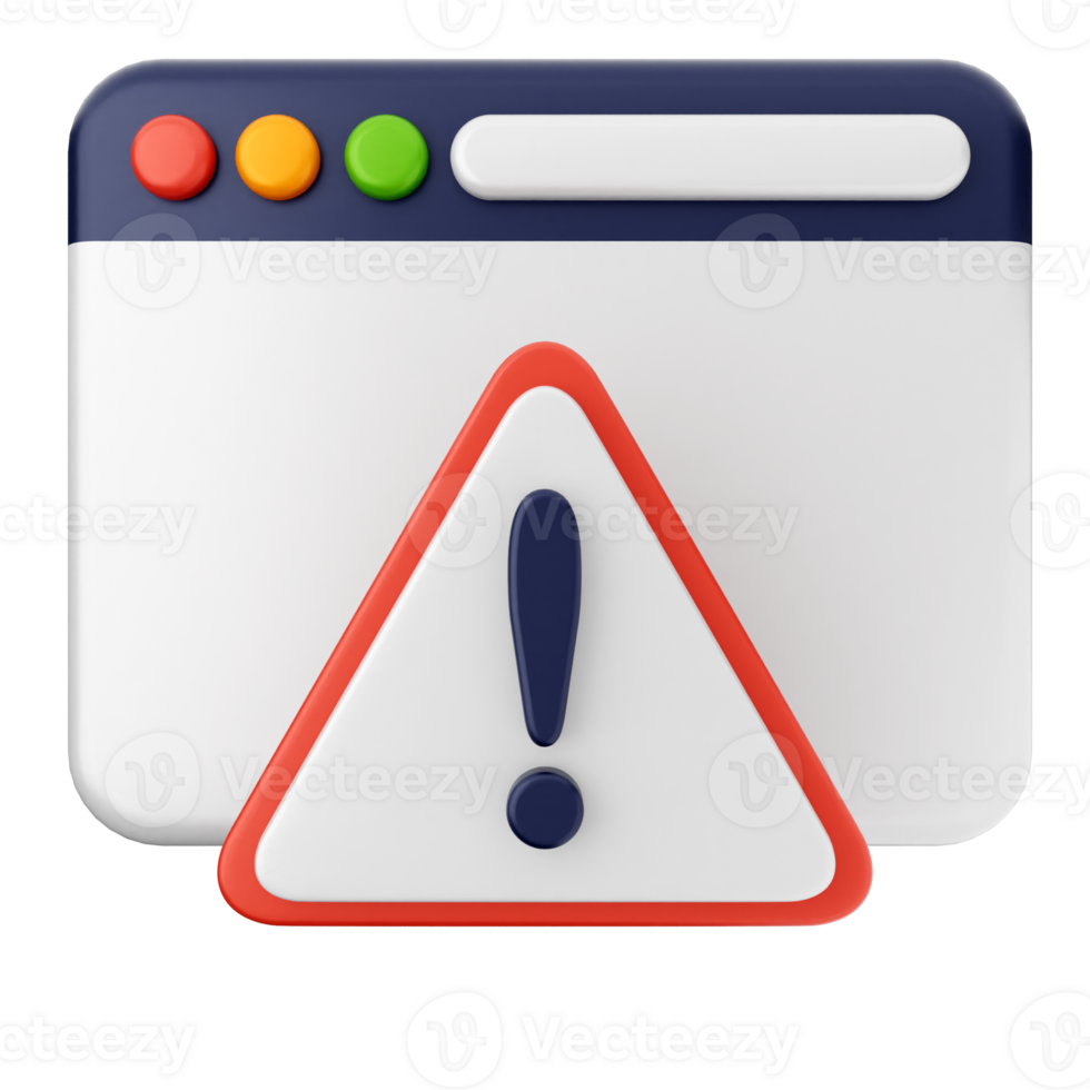 A warning icon with a computer screen and a warning sign png