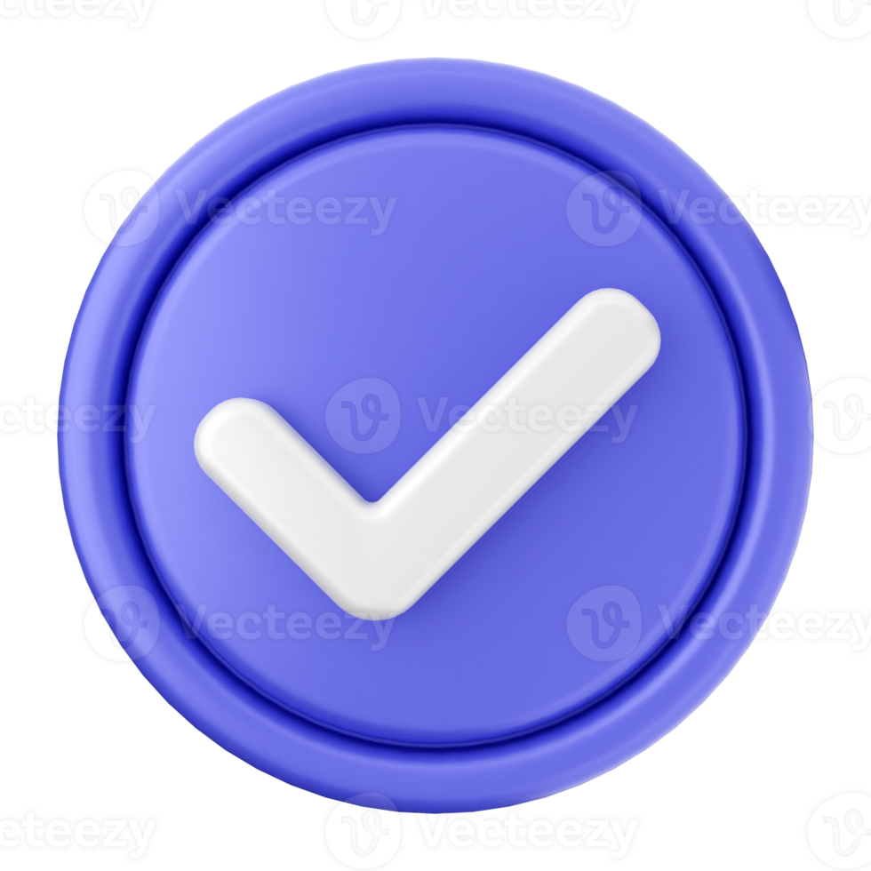 A blue check mark icon on a black background png