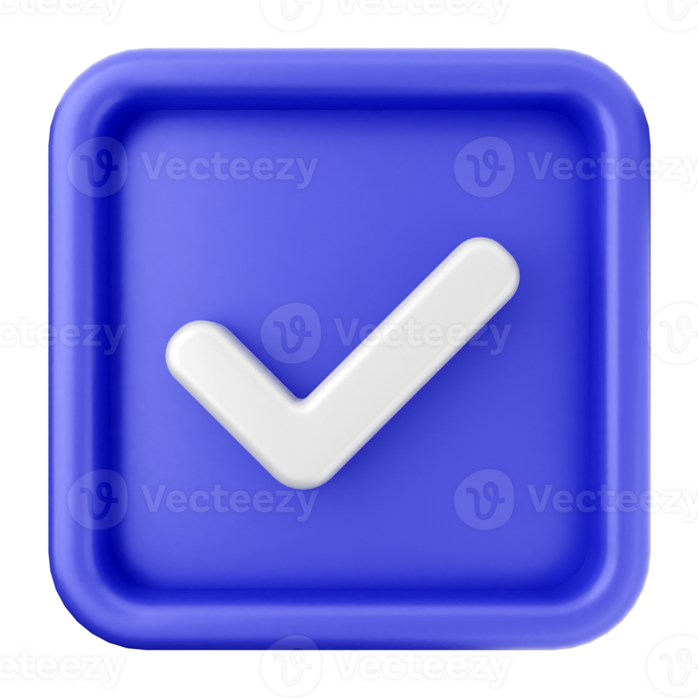 A blue check mark icon on a black background png