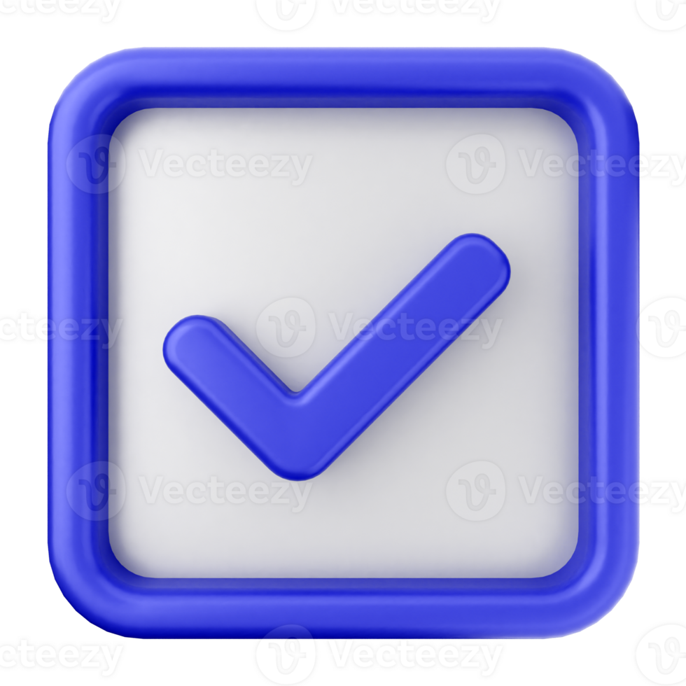 A blue check mark icon on a black background png