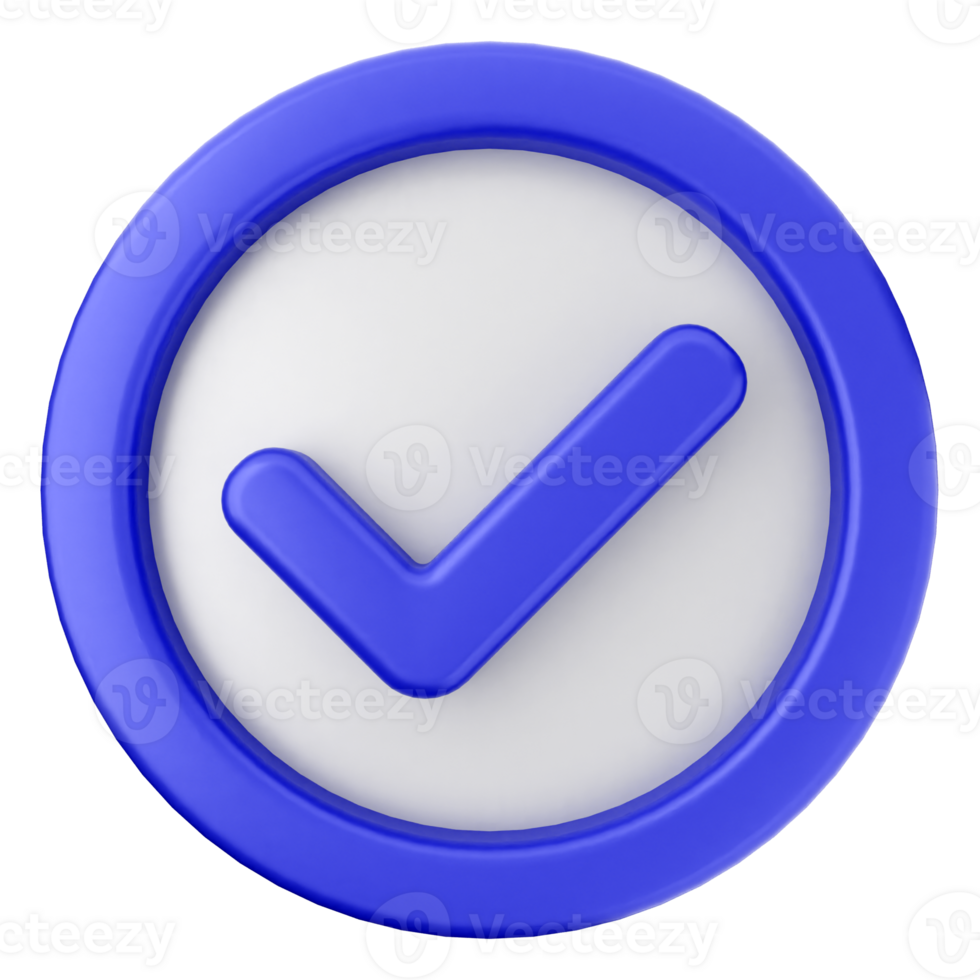 A blue check mark icon on a black background png