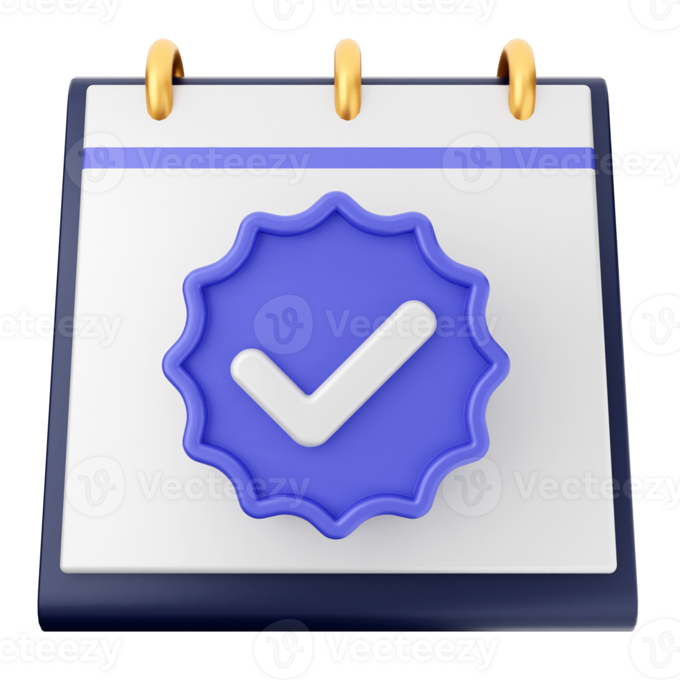 A calendar icon with a check mark on it png
