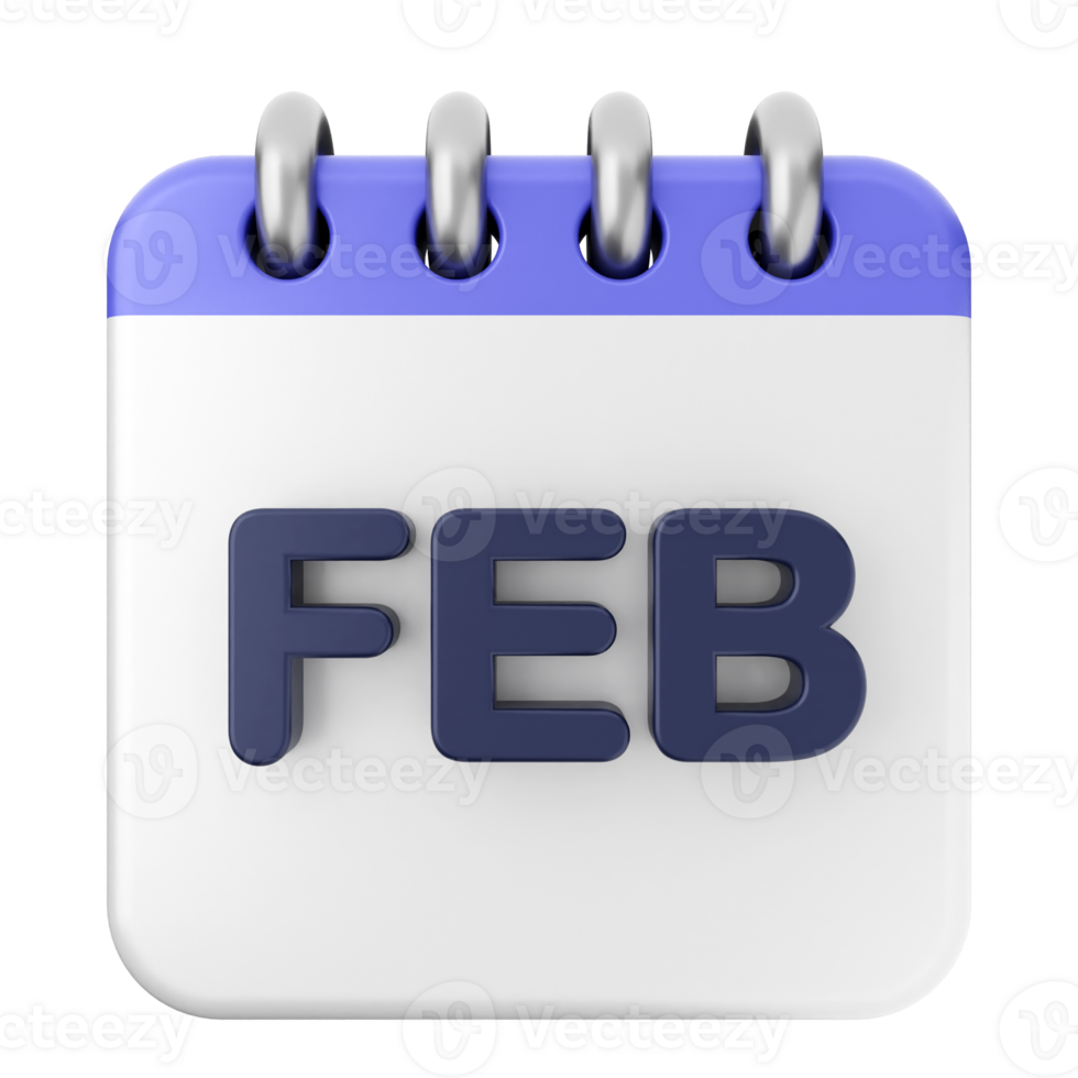 February calendar icon png