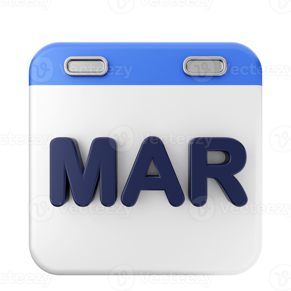 March calendar icon png