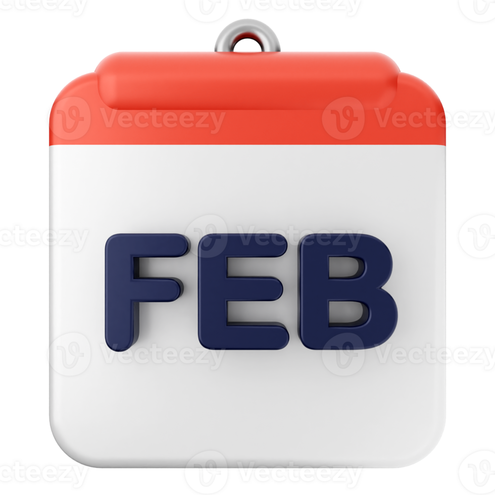 February calendar icon png