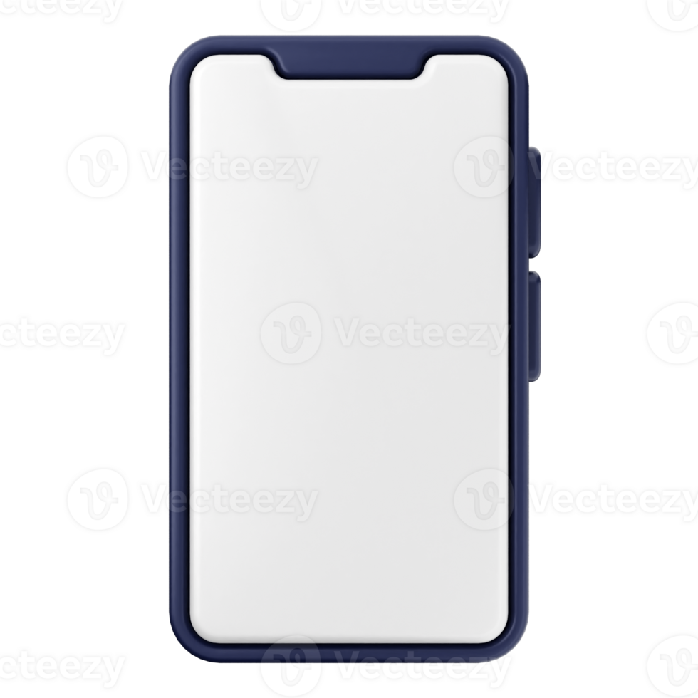 A white iphone with a blue case on a black background png