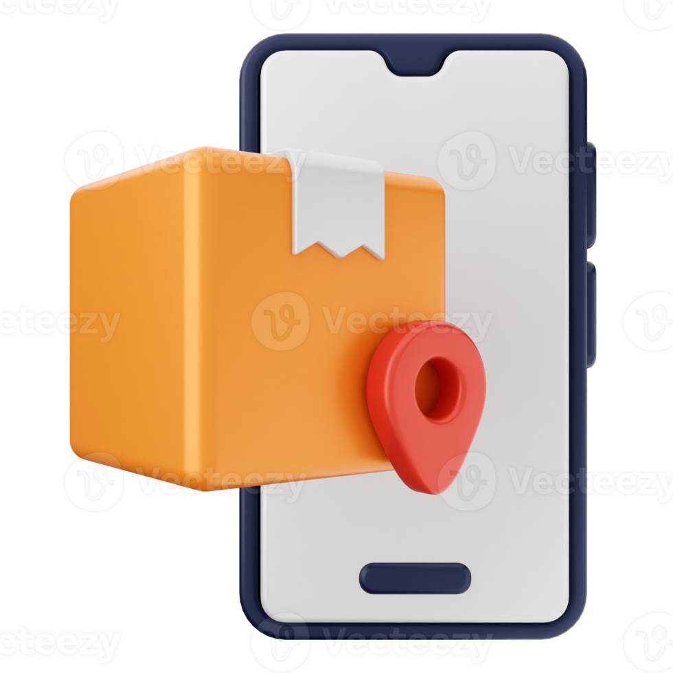 Mobile app for delivery tracking png