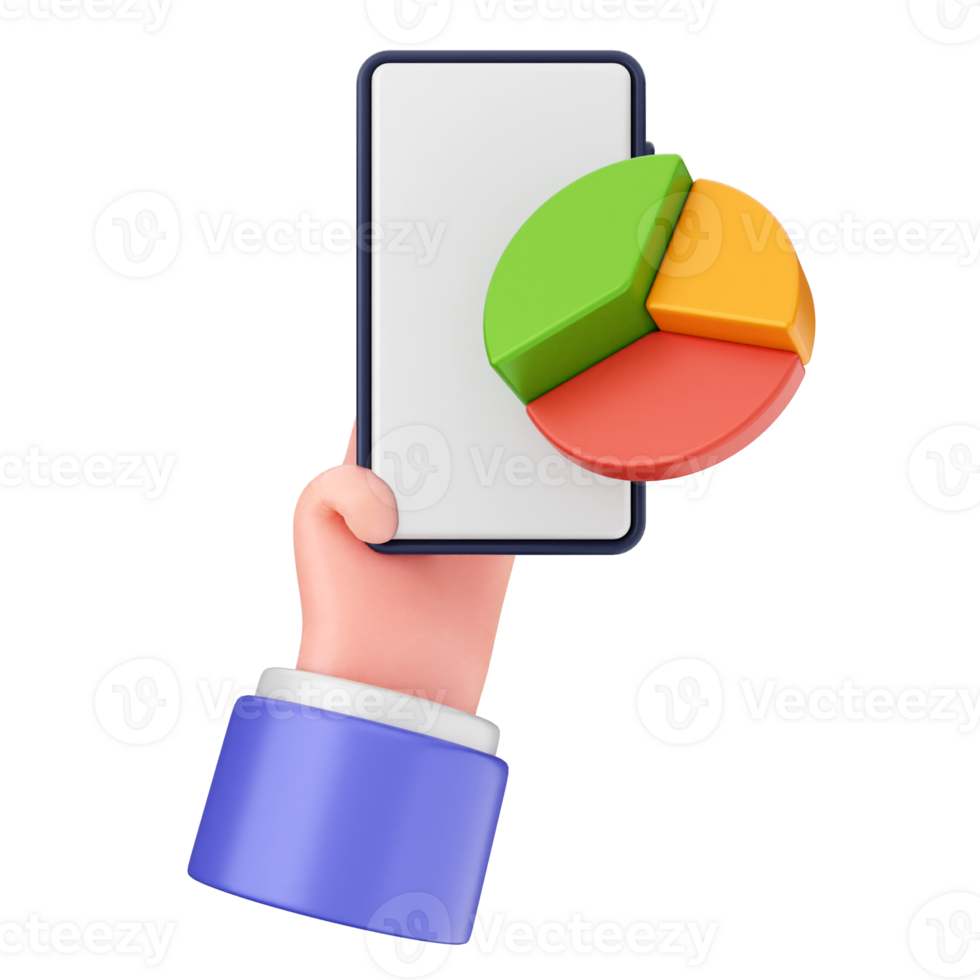 Mobile app icon with pie chart png