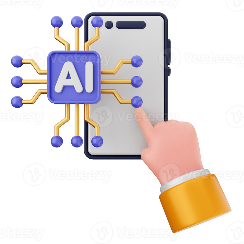 Ai technology in the smartphone png