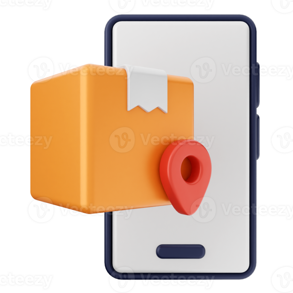 Mobile app for delivery tracking png