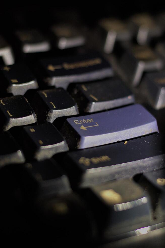 A close up of a keyboard photo
