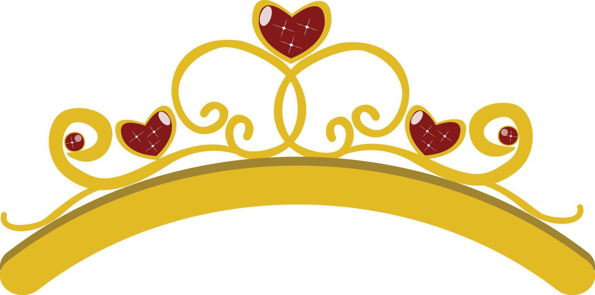 Tiara Crown on White Background vector