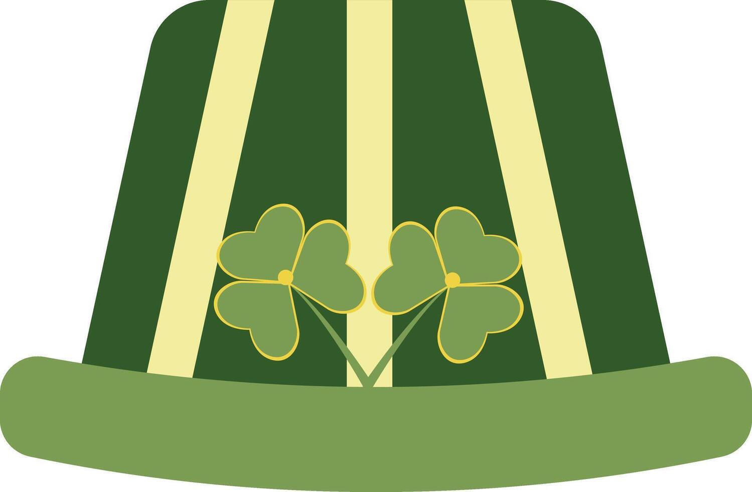 St. Patricks Day Hat Isolated on White Background. vector