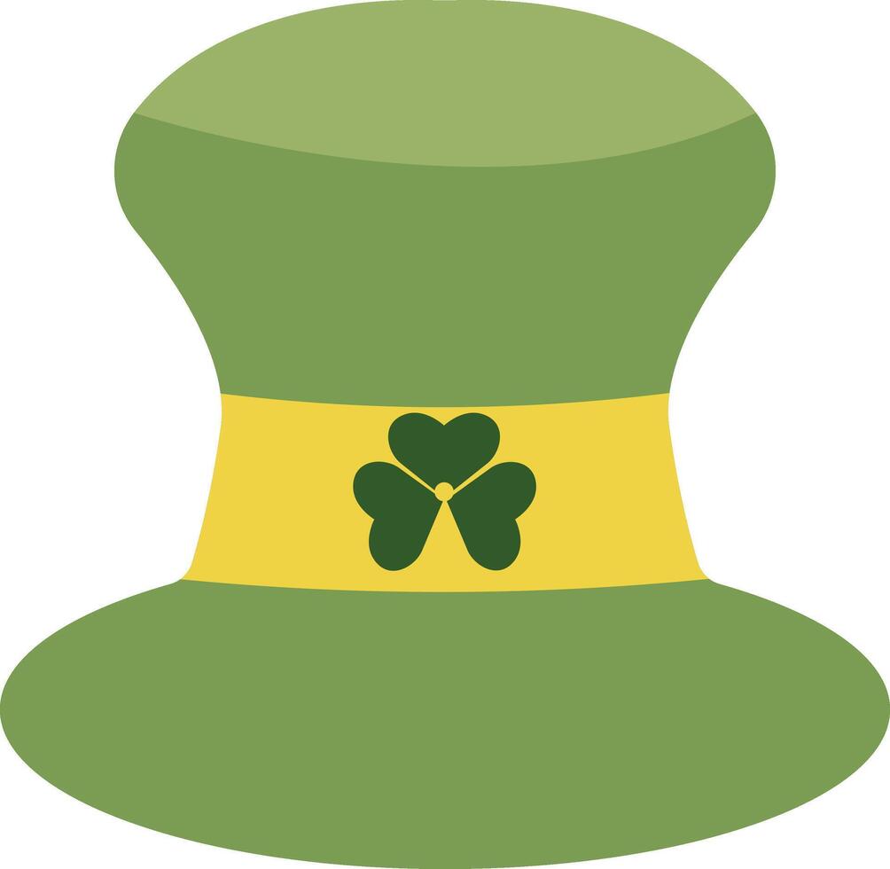 St. Patricks Day Hat in Flat Design vector
