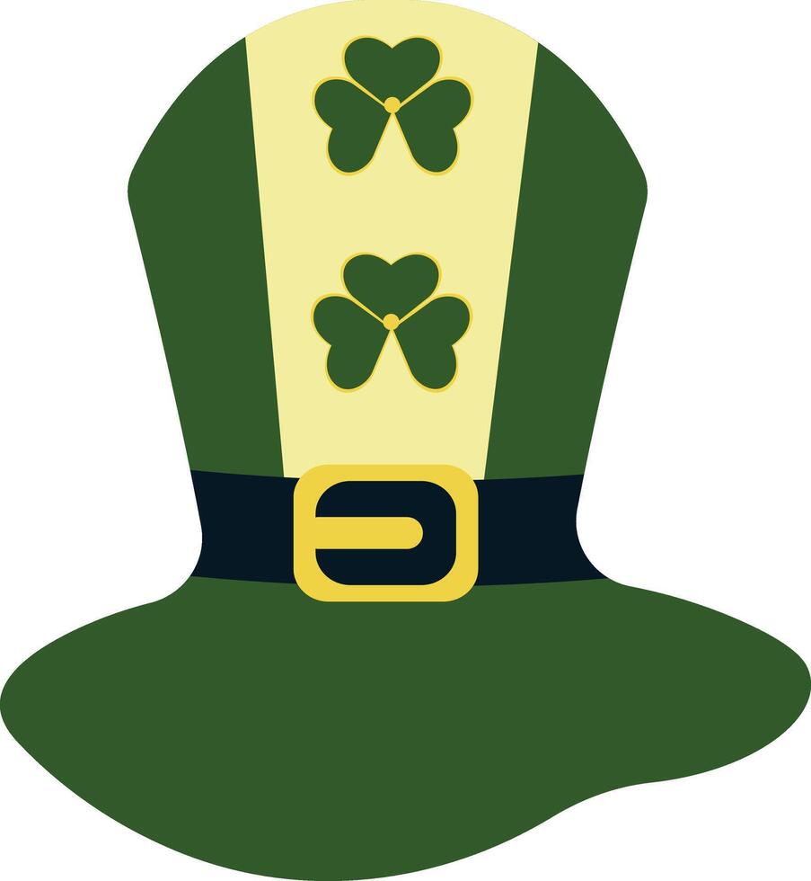 St. Patricks Day Hat with Cartoon Design vector