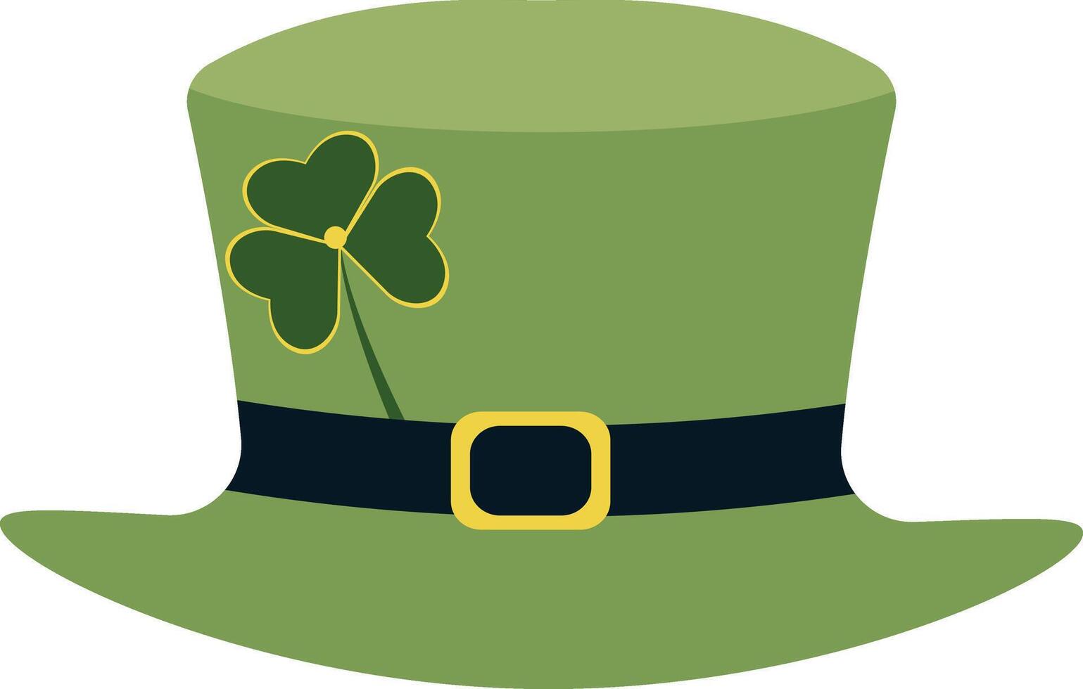 St. Patricks Day Hat with Cartoon Design. vector