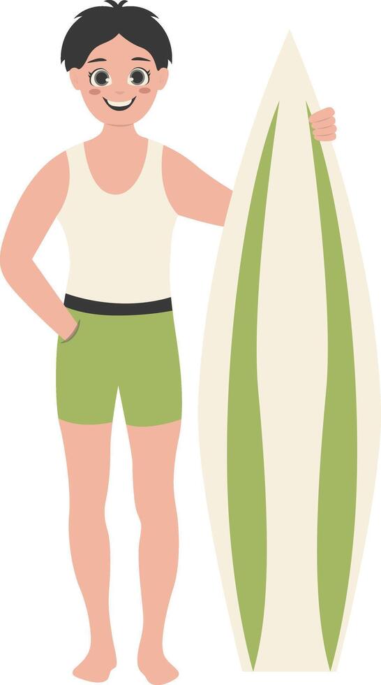 Illustration of Human Activities on the Beach with Cartoon Design vector