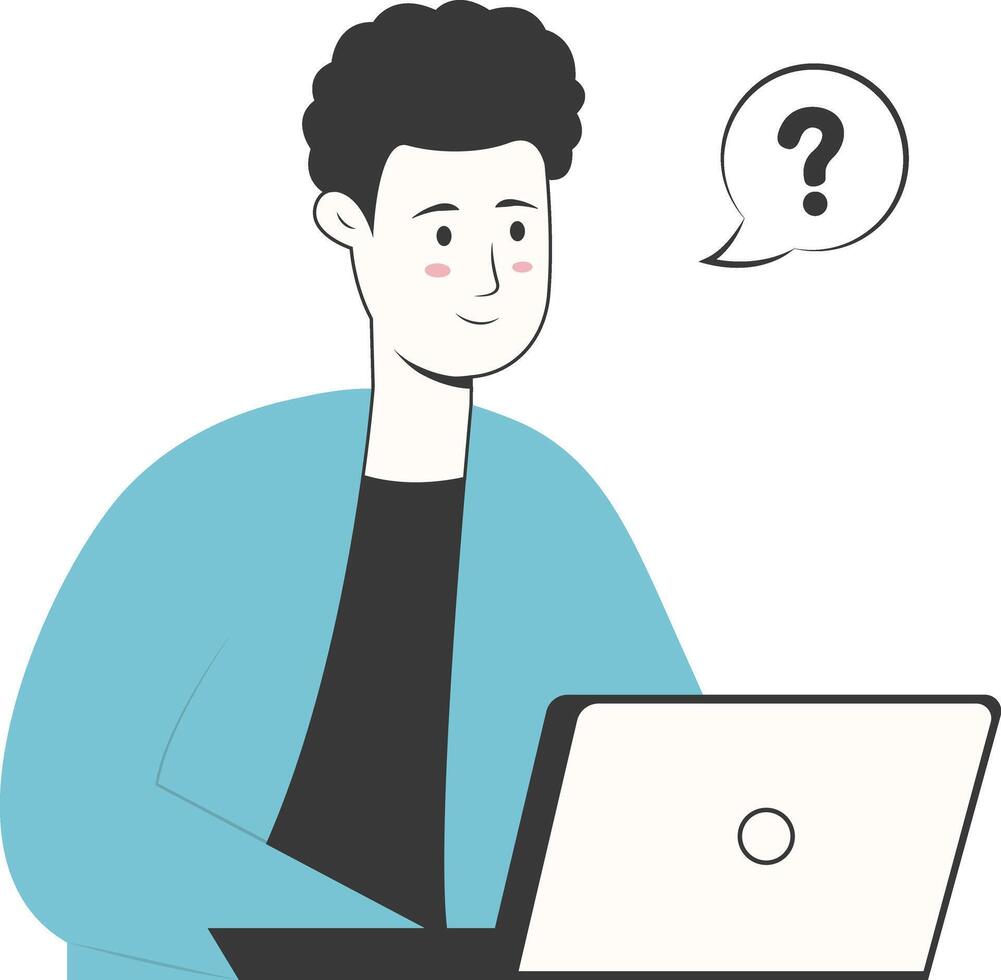 Businessman Character with Flat Design. vector