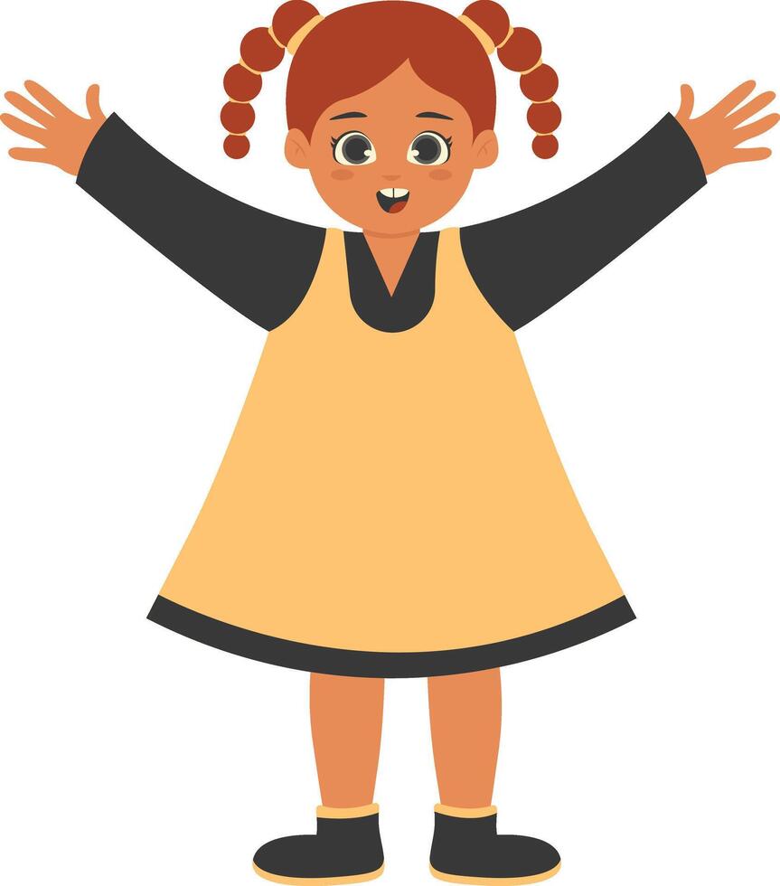 Children's Cartoon Character with Cartoon Design vector