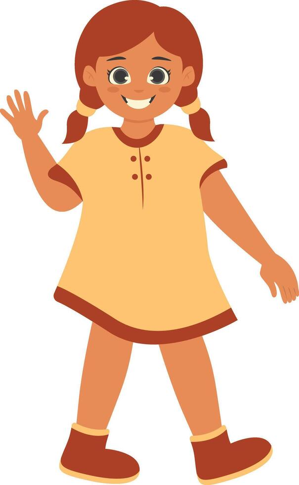 Children's Cartoon Character with Cartoon Style vector