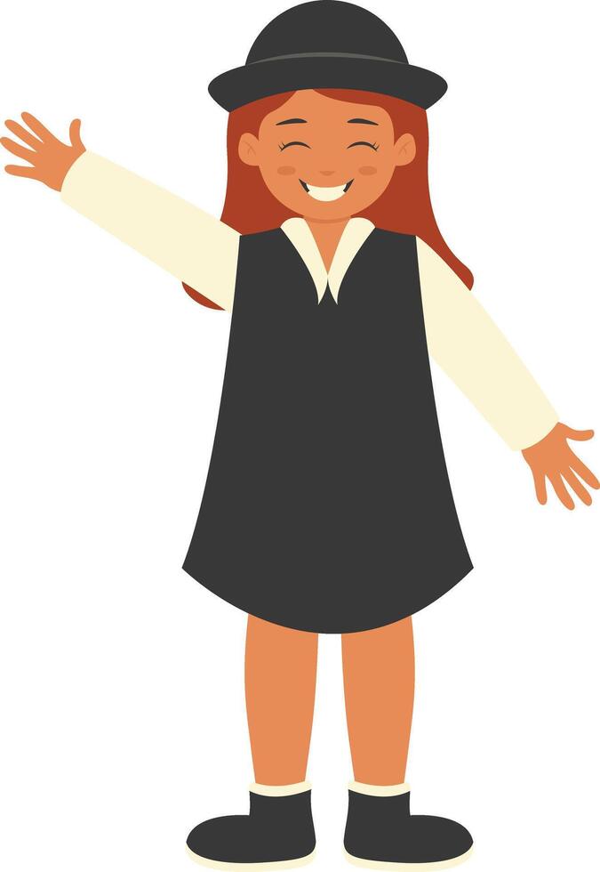Children's Cartoon Character with Cartoon Style. vector