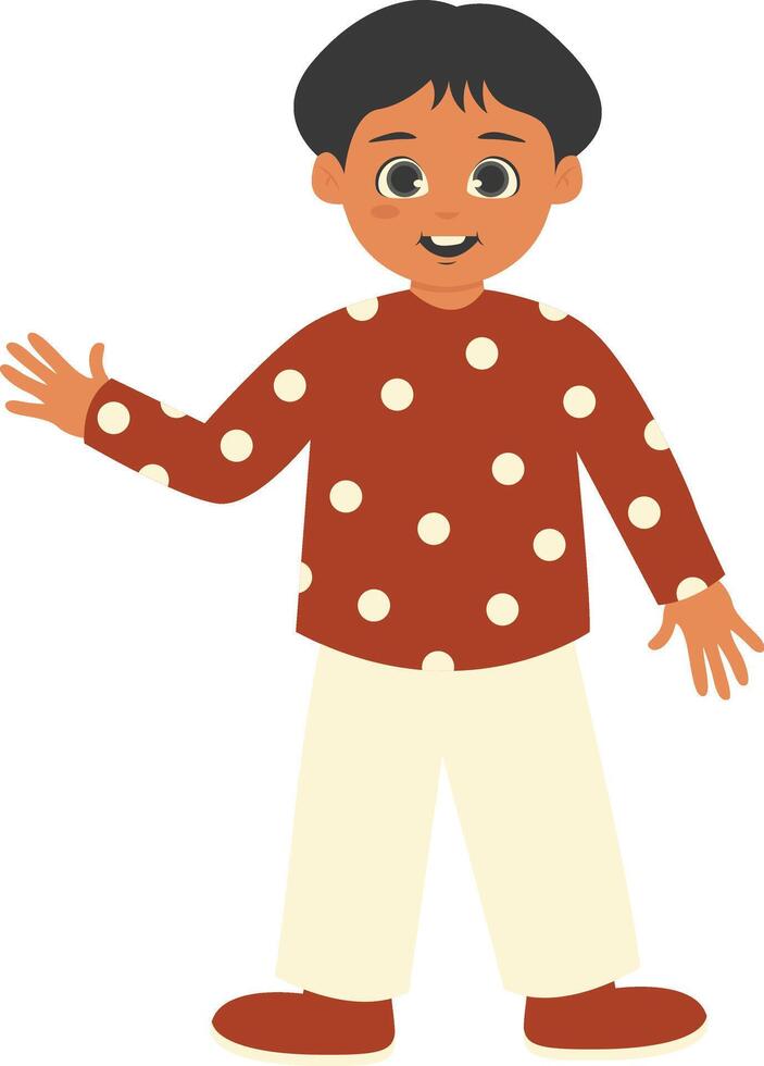 Children's Cartoon Character in Cartoon Design Concept vector