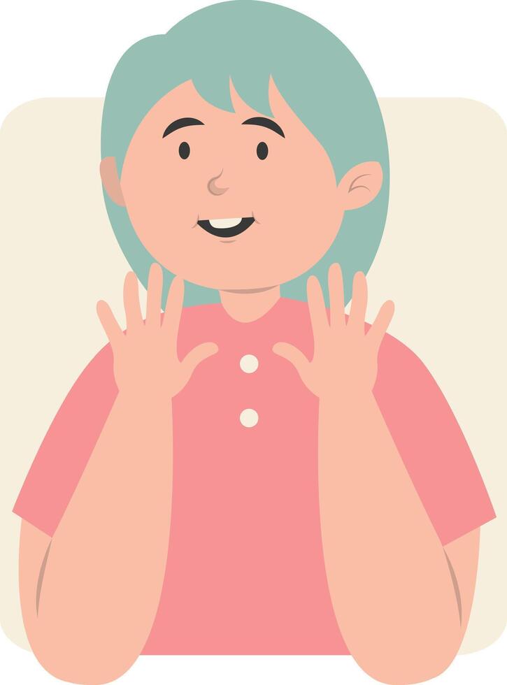 Illustration of People Peeking with Flat Cartoon Design. vector