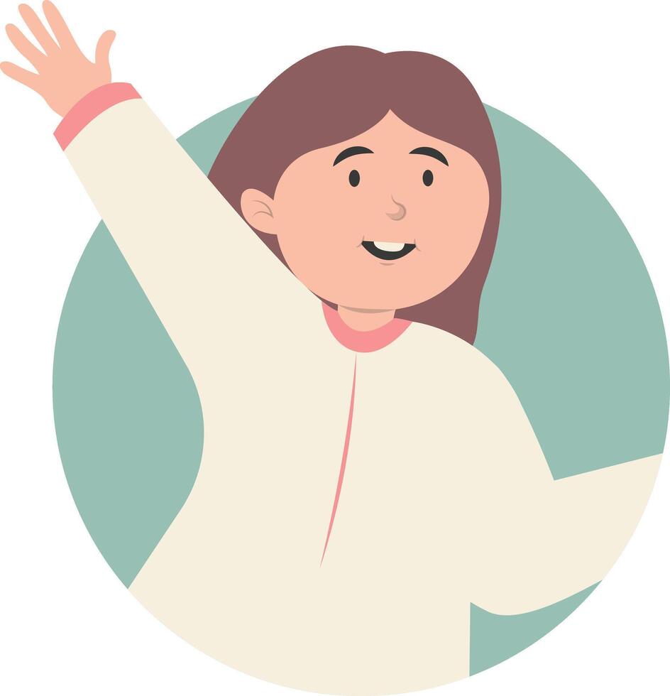 Illustration of People Peeking with Cartoon Design Concept vector