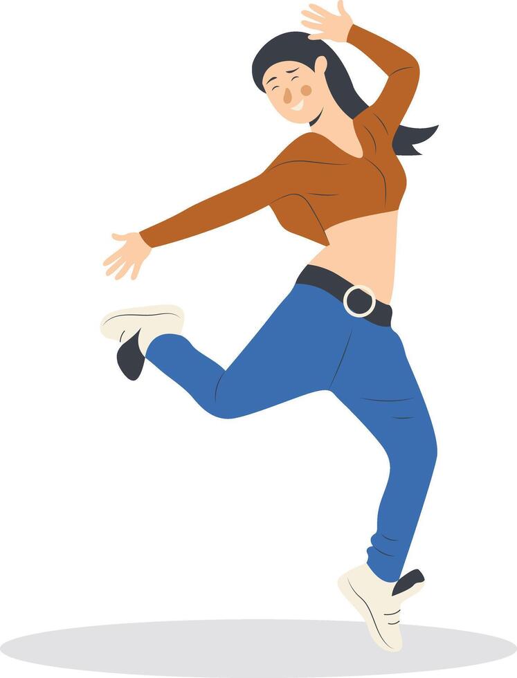 Professional Street Dancer Character vector