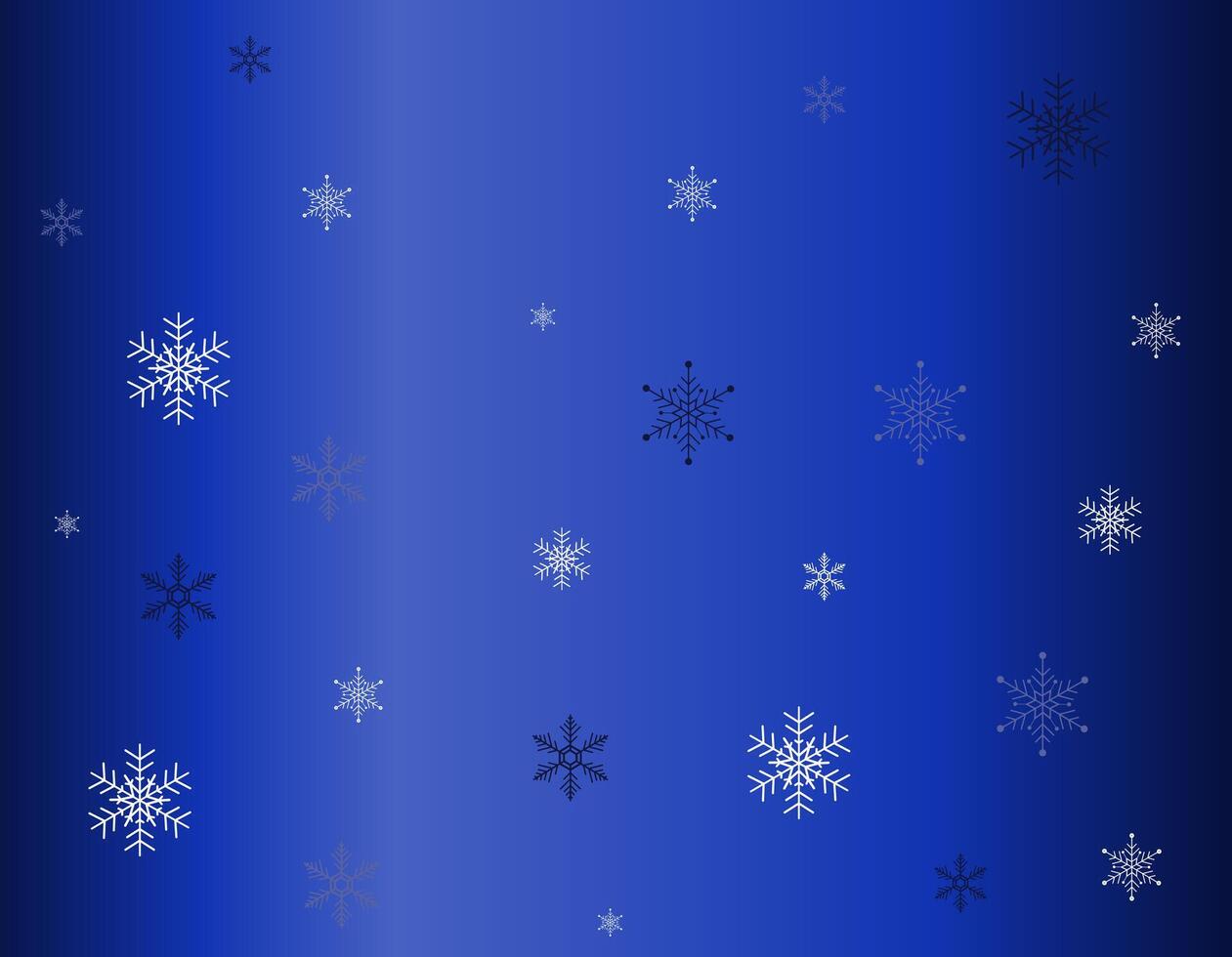 Merry Christmas and Happy Holidays card with stars, snowflakes on a blue background. Universal art templates. vector