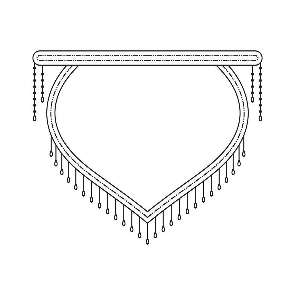 Wedding Card Design Text Frame Invitation Card Text Borders Outline Illustration Elegant Lineal Style Art vector