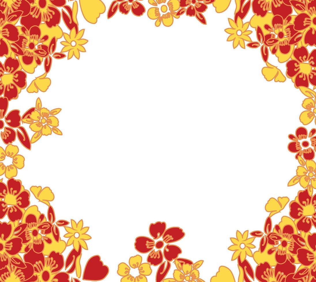 Corner Flower Design vector