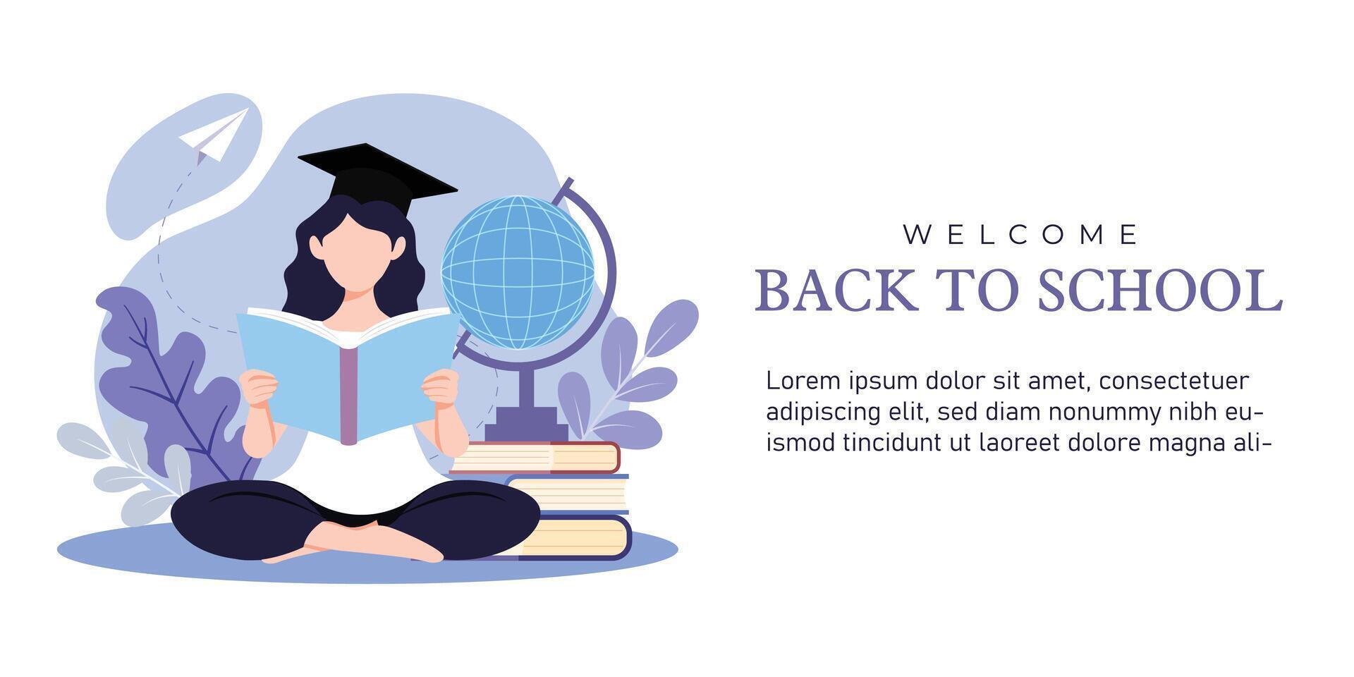 back to school poster design vector