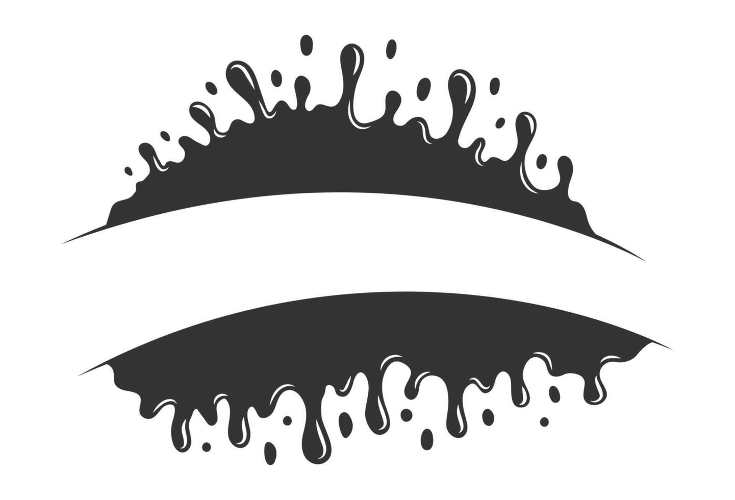 Splash drop silhouette vector