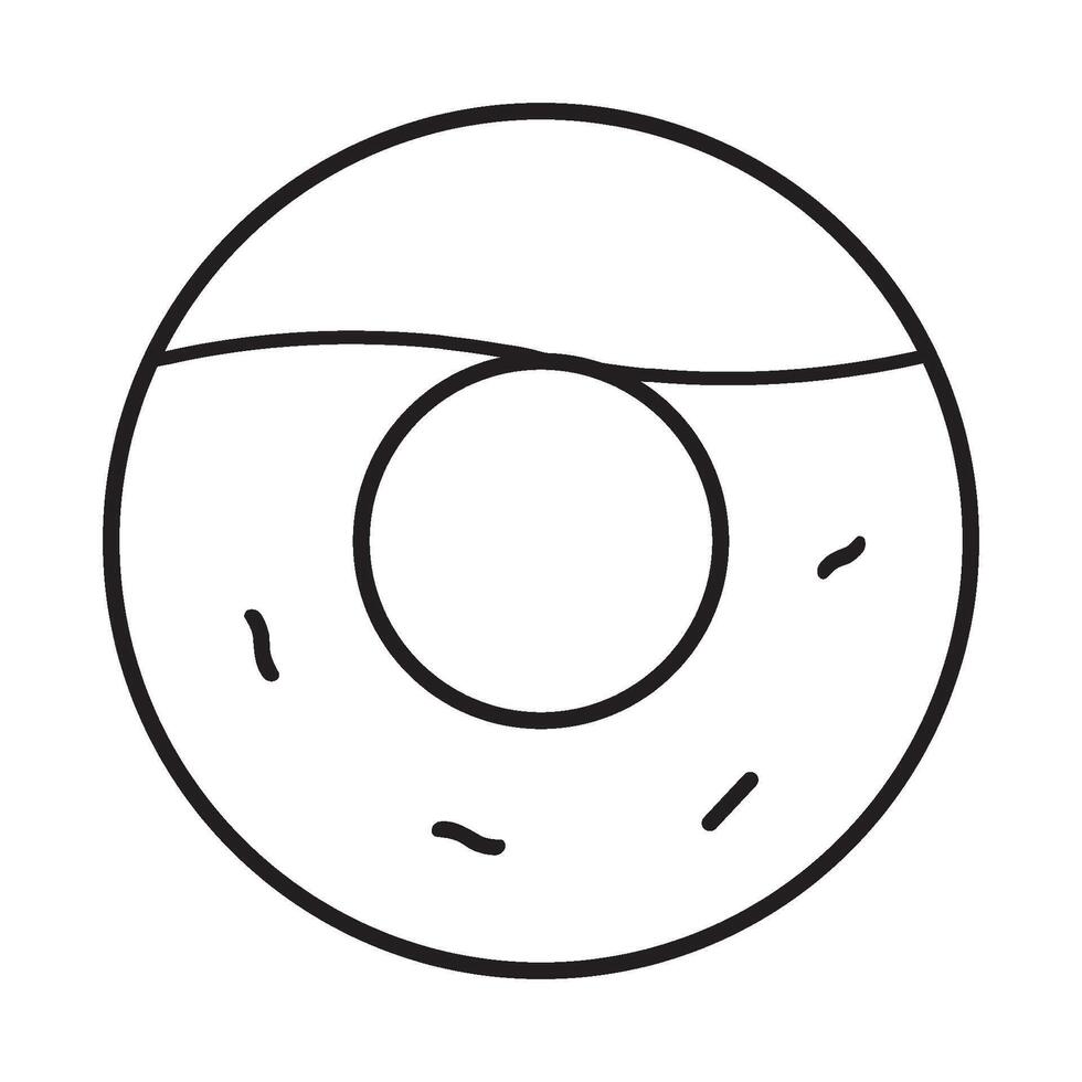 simple donut design vector