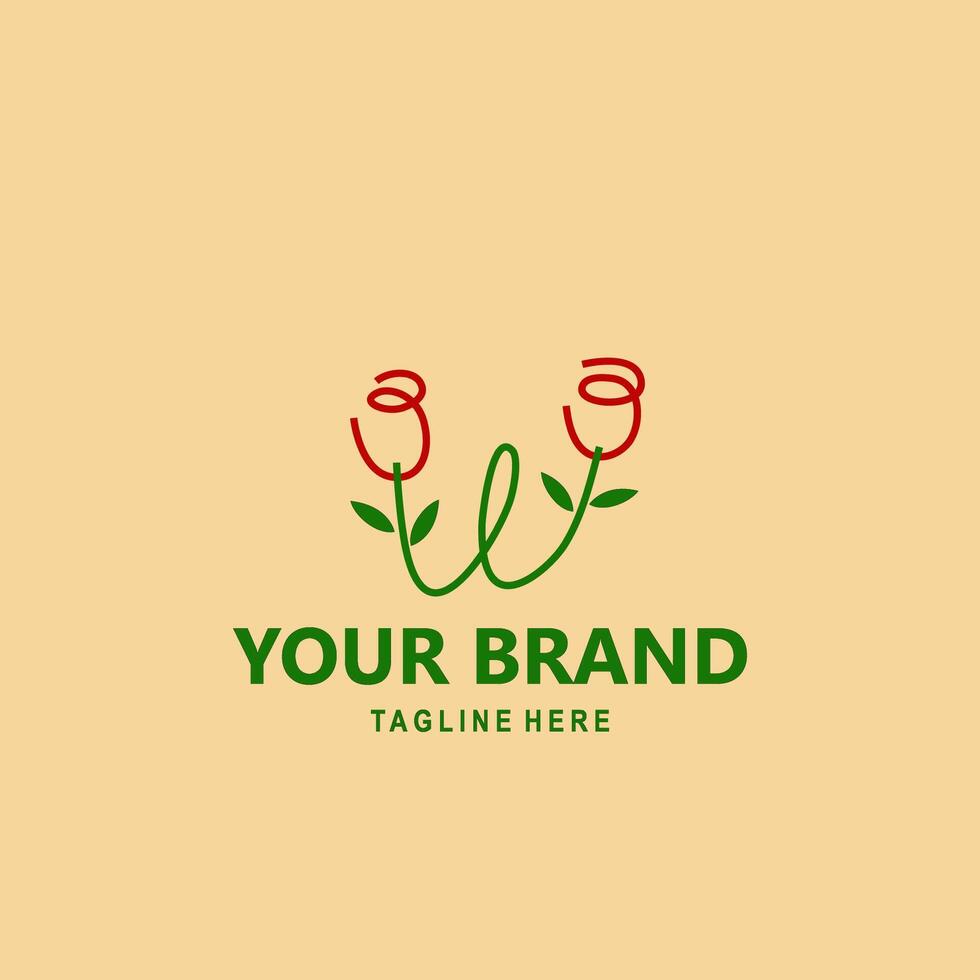 A logo for a flower shop vector