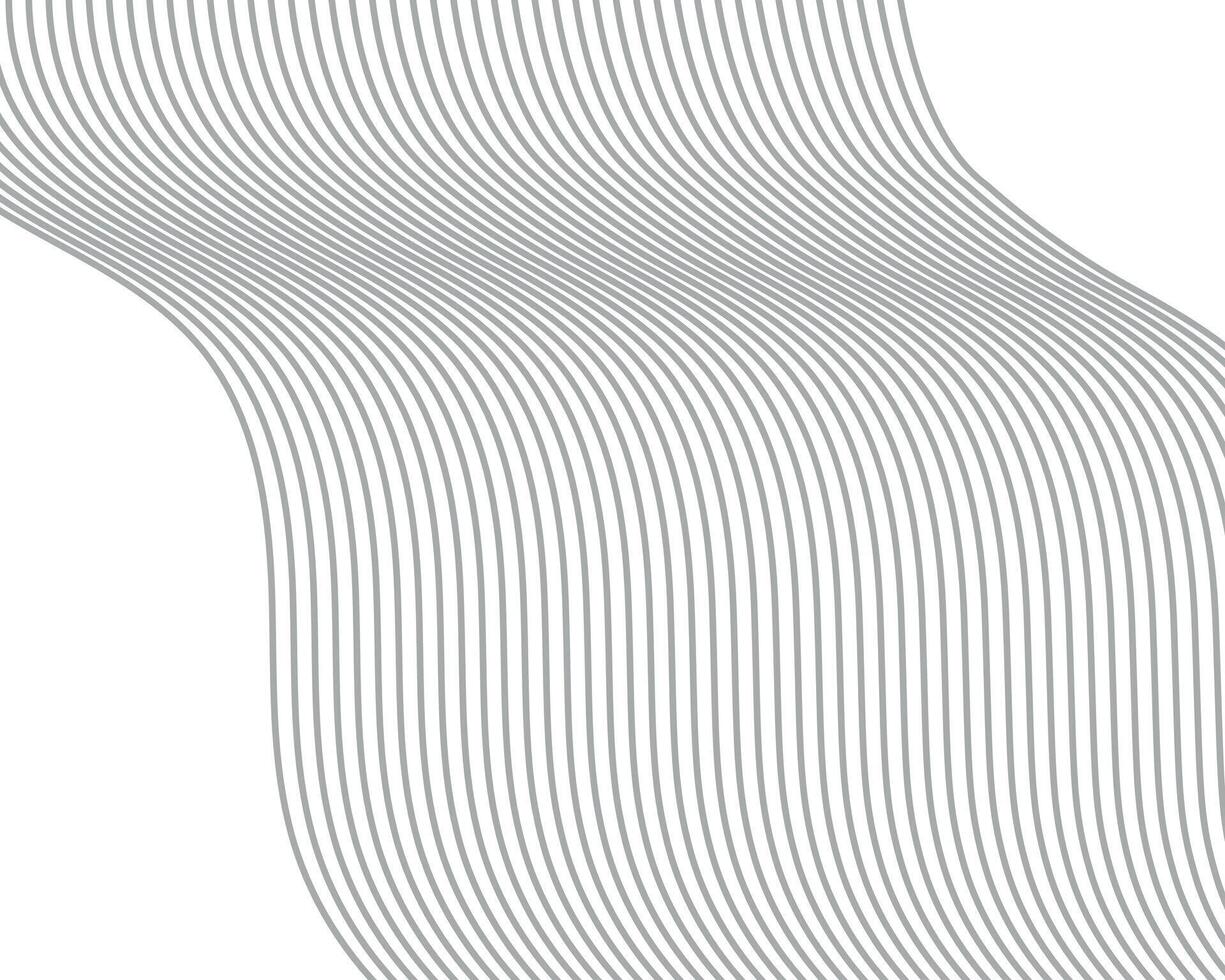 Wavy line art background vector