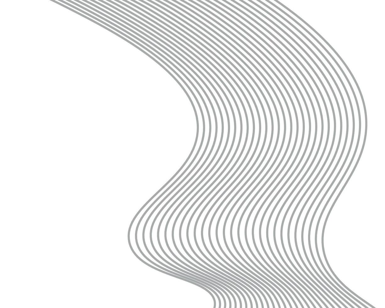 Wavy digital line art background vector