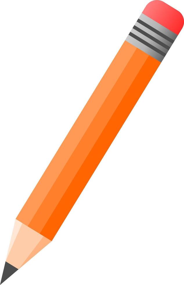 Pencil isolated on White Background. Illustration. vector