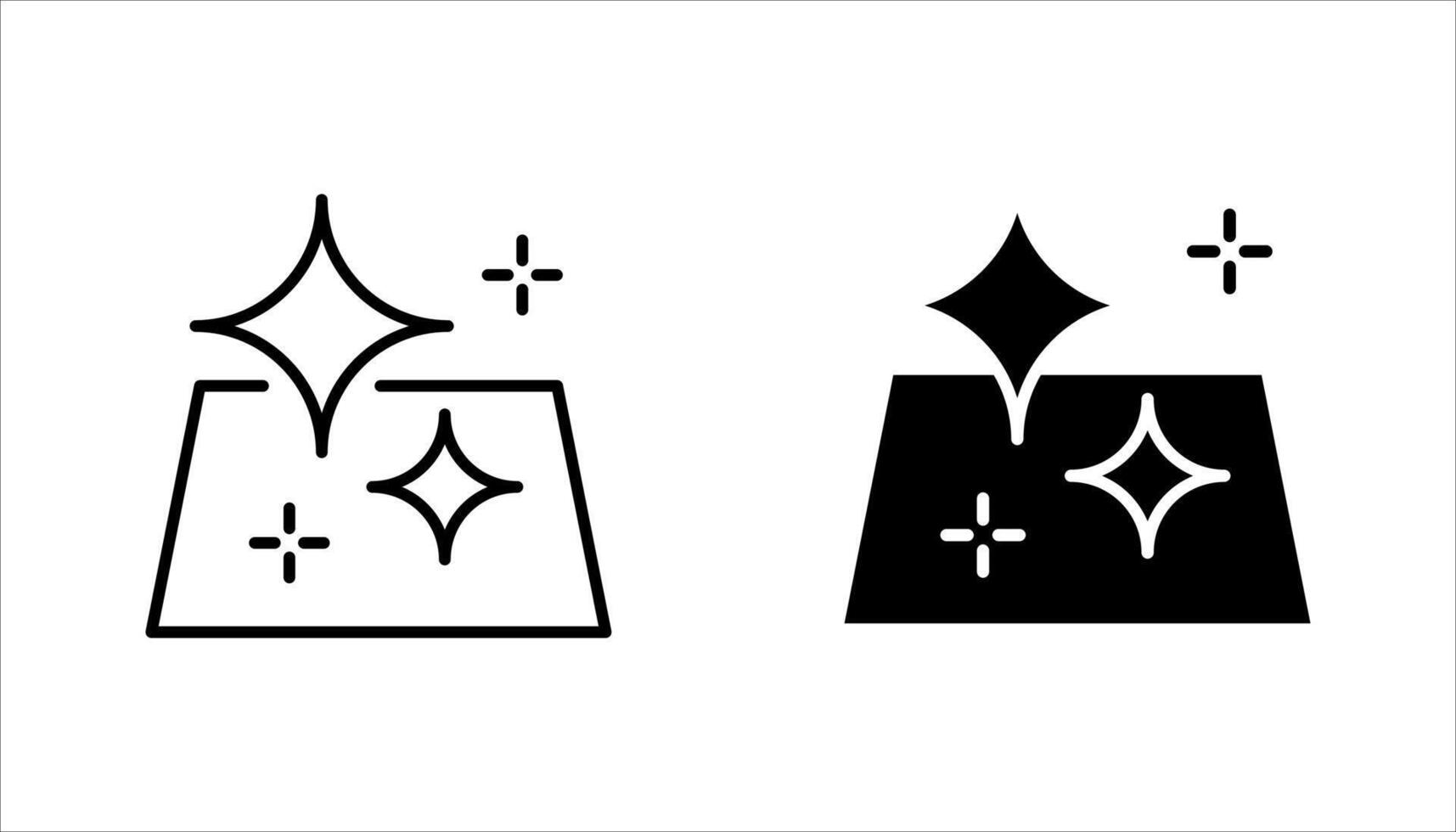 clean surface icon set. vector